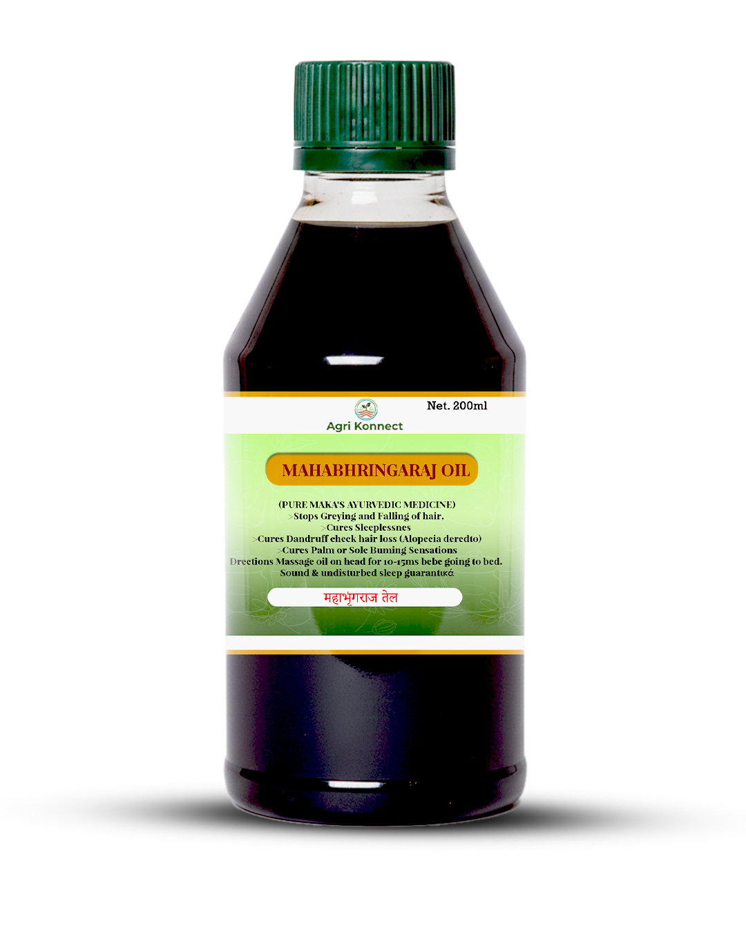 Mahabhringraj Oil 200ml is enriched with the traditional goodness of Bhringraj, known for its hair strengthening properties and scalp nourishing benefits. This herbal oil penetrates deeply into the roots to help reduce hair fall, improve scalp health, and promote thicker, healthier-looking hair. With regular massage, it helps enhance hair shine, manage dryness, and support overall hair vitality without feeling overly greasy. Ideal for both men and women, this oil is suitable for all hair types and can be used as part of a regular hair care routine for stronger and more manageable hair.