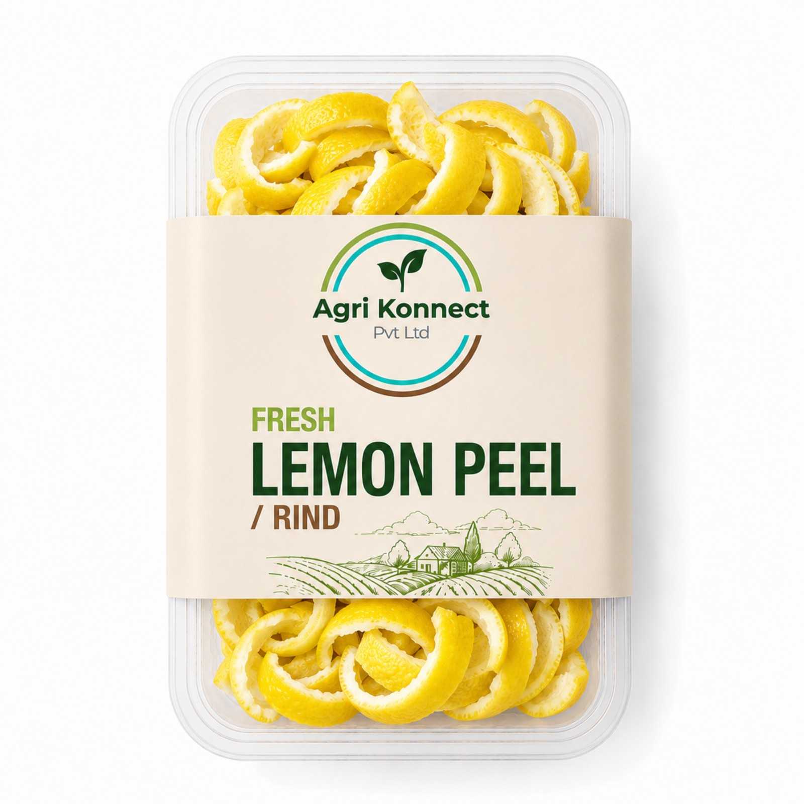 Premium Fresh Lemon Peel supplied by Agri Konnect is carefully processed and packed to preserve its natural quality. Widely utilized in cosmetic, botanical, personal care, and natural ingredient industries, it serves as a dependable raw material for commercial manufacturing applications.