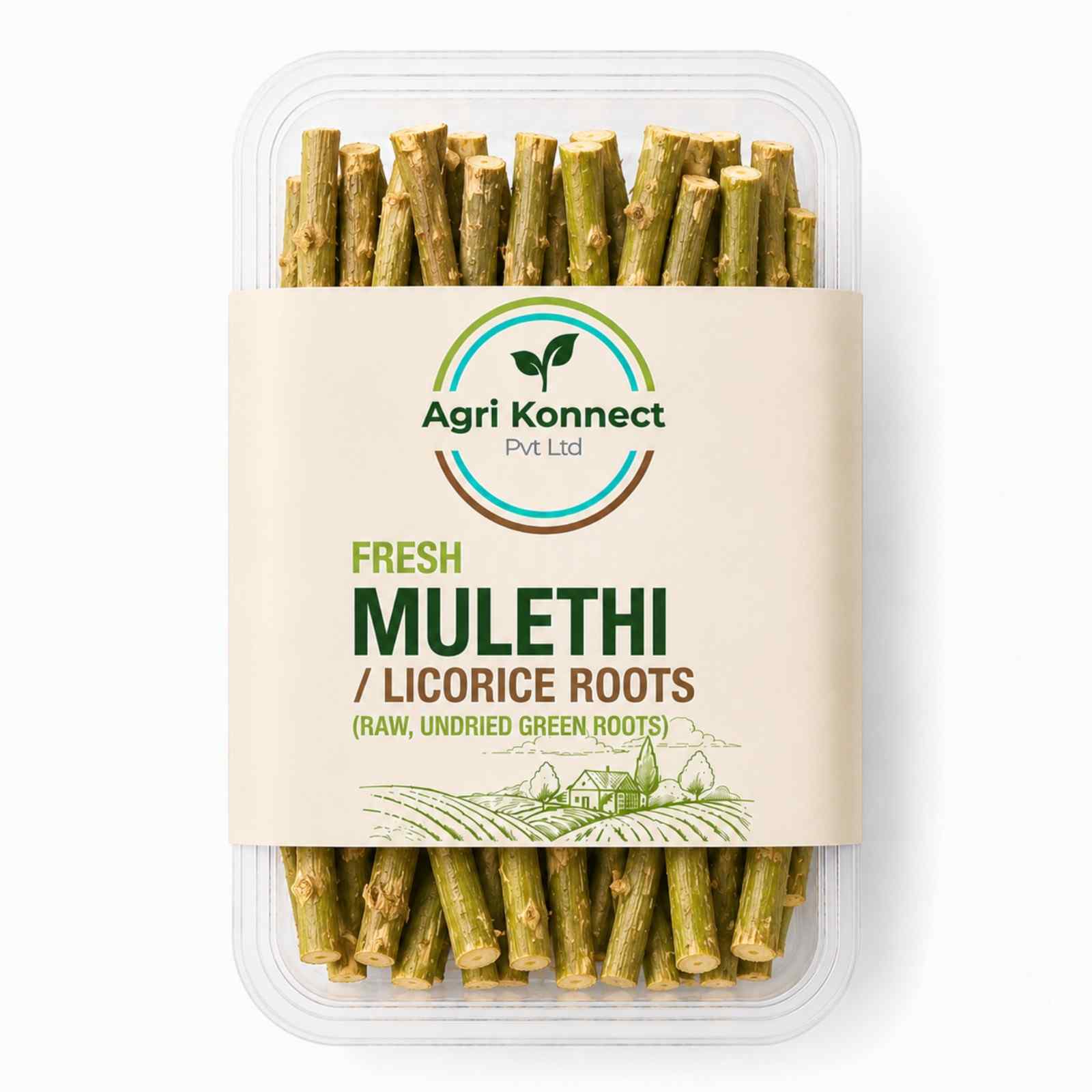 Agri Konnect supplies premium-quality Fresh Mulethi (Licorice) Roots sourced from trusted cultivation regions and selected for freshness and consistency. These raw, undried green roots are suitable for herbal product manufacturing, botanical processing, nutraceutical applications, and natural ingredient industries. Carefully packed to preserve quality, the product is ideal for manufacturers, processors, wholesalers, and exporters seeking reliable agricultural raw materials for commercial use.