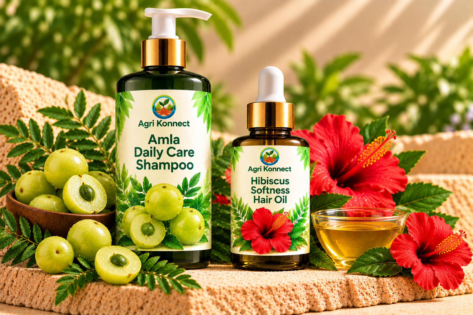 Amla Daily Care Shampoo + Hibiscus Softness Hair Oil