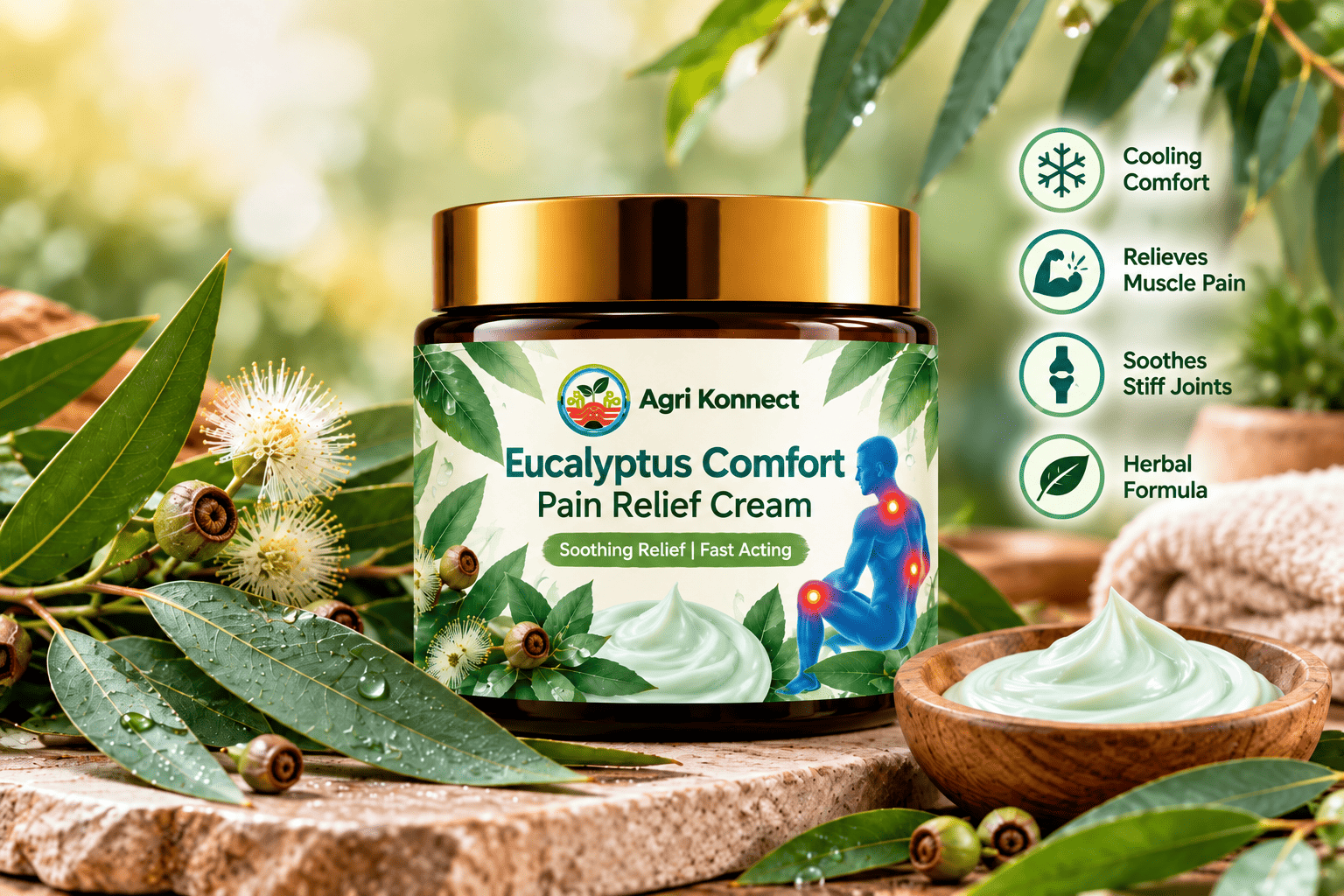 Eucalyptus Comfort Pain Relief Cream