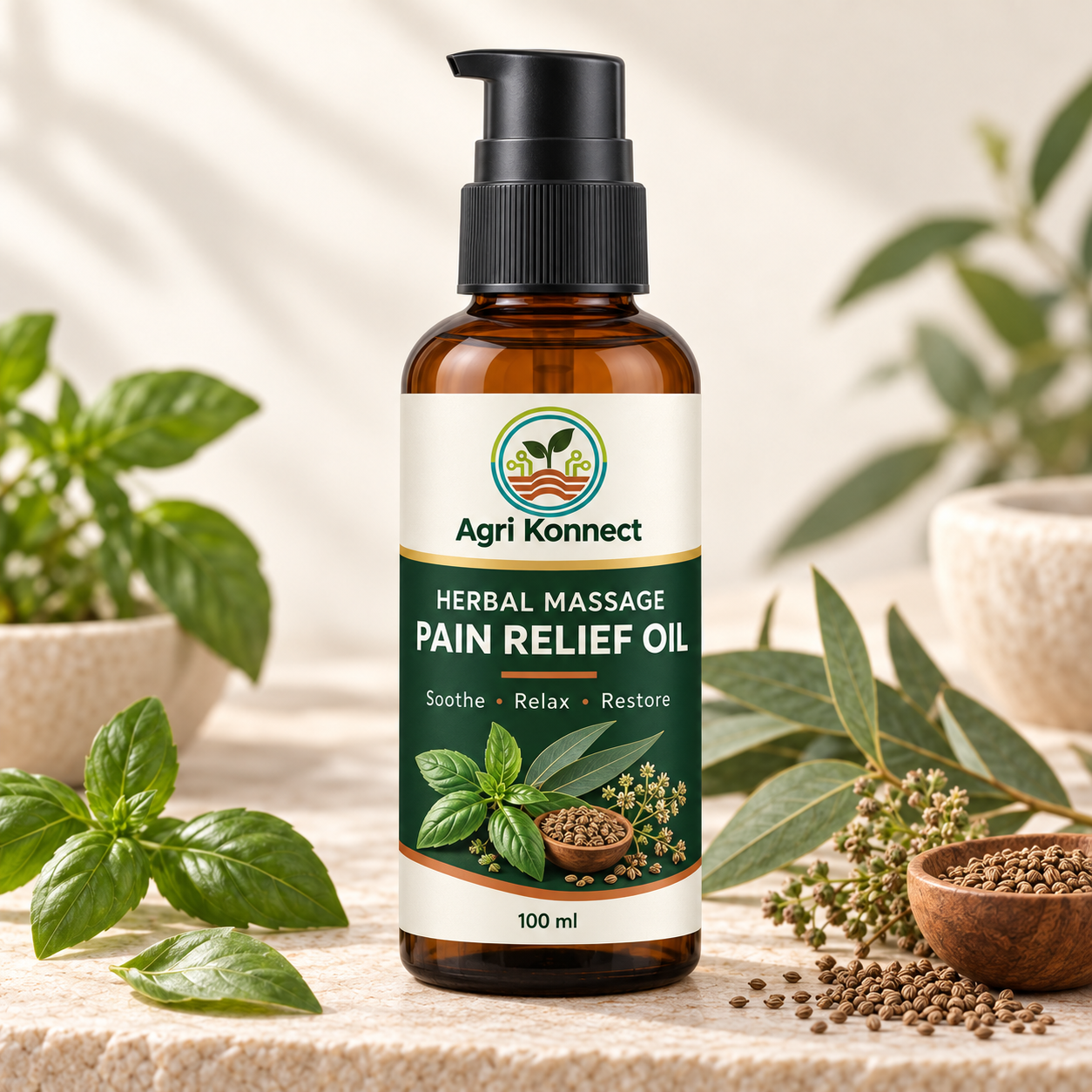 Herbal Massage Pain Relief Oil