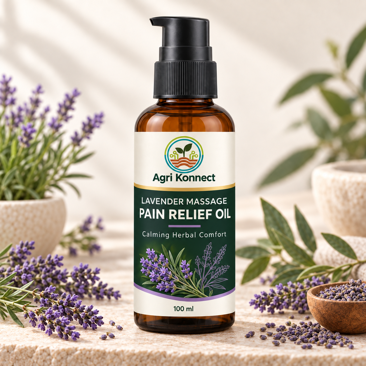 Lavender Massage Pain Relief Oil