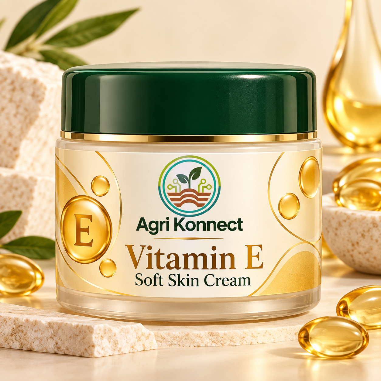 Vitamin E-based skin cream for everyday personal care. Pack size: 100 g.
