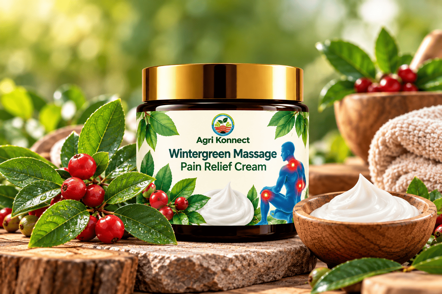 Wintergreen-based pain relief cream for everyday personal care. Pack size: 50 g.